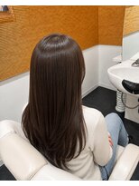 ビーアップヘアー(be:up hair)&nbsp;縮毛矯正とカラー同日施術ロング