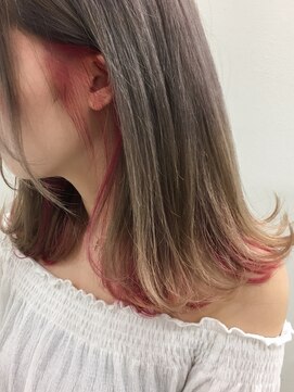 ブルーフェーセス 表参道(blue faces) 『bluefaces』外ハネロブ&インナーカラー