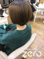 ヘアメイクゼロ 坂戸駅前店(hairmake zero) 重ためショートボブ