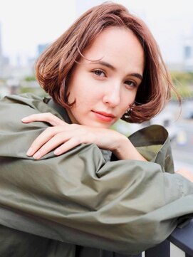 エムスラッシュ みなとみらい馬車道店(M SLASH) M.SLASH馬車道/艶カラー/前下がり/耳かけ/小顔/ナチュラルボブz