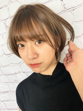 キーマン(KEYMAN) 映える!ミルクティーベージュ×ショート