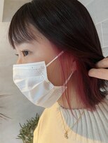 ジル アンク(Jill ankh)&nbsp;《Jillankh姫路駅前》ピンク　イヤリングカラー　お洒落ヘア