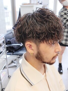 フィフス 原宿(fifth) ツイストスパイラルパーマ無造作マッシュコンマヘアアップバング