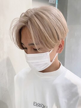 アイティーバイアルバム 下北沢店(IT by ALBUM) ホワイトベージュ_外ハネボブセクションカラー_ba395441