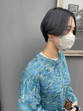 キュオンシア(CUEON. ciea) ハンサムショート×アッシュグレージュ