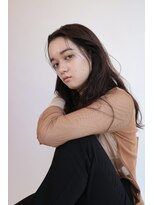 クーラアオヤマ(Cura Aoyama) コテ巻き風ロングパーマ