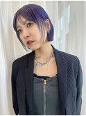 紫カラー/ぶどうカラー/パープルカラー/ブリーチカラー/渋谷