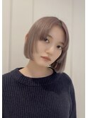 ミニボブ/ブリーチカラー/ハイトーン/髪質改善/姫カット/韓国風
