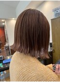切りっぱなしボブ×20代秋にぴったりのアッシュブラウン