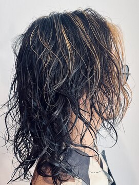 ミュウ(MIU) メンズハイライトパーマ