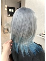 イースブルー 高松店(Y’s Blue)&nbsp;◎お客様スタイル◎シルバー◎エンドカラー