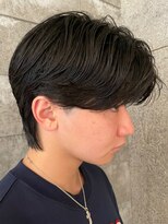 ニアウ 高崎店(Niau)&nbsp;メンズニュアンスパーマナチュラルセンターパート群馬高崎眉毛