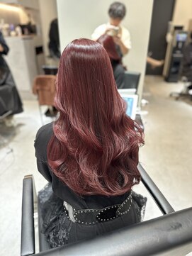 ソヨン 栄2号店(SOYON) 黒髪/グレーベージュ/レイヤーロング/前髪パーマ/髪質改善