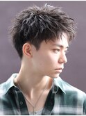 清潔感溢れるアップバンクショート