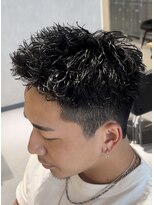 エデアンルクラ 下通(EDEAN Leclat)&nbsp;熊本 スパイキーショート アップバング 短髪 MEN'S HAIR