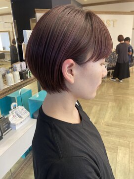 コワファースト 大分(COIFF1RST) 大人可愛いショートボブ白髪ぼかし20代30代40代/大分