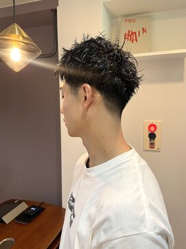 パープル(PURPLE) メンズショート/メンズカット/メンズ刈り上げ