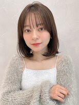 アグノス 青山(Agnos)&nbsp;ミディアムヘア 暗めカラー デザインカラー くびれヘア