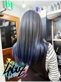 ブルーグラデーションミディアム 茅ヶ崎髪質改善