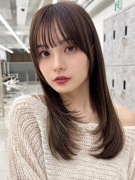 エジョン 三鷹店(Aejon) 三鷹レイヤーカット韓国ダブルカラー顔周り前髪カットボブ