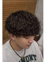 エッジ(EDGE)&nbsp;大分メンズ刈り上げマッシュ波巻きスパイラルパーマスタイル