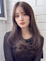 アグ ヘアー カルム 鷺沼駅前店(Agu hair calme) 《Agu hair》小顔レイヤーロング×numberA.ケアオイルスリーク