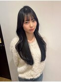 レイヤーカットミルクティーベージュブリーチなしダブルカラー