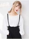 倉敷ハイトーン20代30代ローポニーアレンジスタイルホワイト
