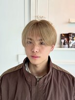 ピチカート 原宿(pizzicato)&nbsp;【ブリーチ縮毛矯正】ミルクティー×シースルーマッシュ