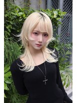 アンブル リュクス 池袋(amble luxe)&nbsp;ホワイトブロンドウルフレイヤー