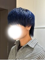 ニルバ(niLva)&nbsp;透明感抜群『ネイビーブルー × ウルフヘア』