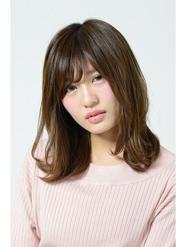 アース 北谷店(HAIR&MAKE EARTH) ナチュラル可愛いストレートミディ