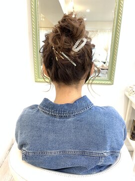 ヘアアンドメイクジップ恵比寿 (Hair＆Make ZIP) ボブお団子　ヘアセット