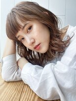 アイティー バイ アルバム 中野店(IT by ALBUM) ウェーブボブ_ラベンダーカラーくびれミディ_8477