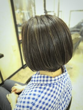 エイチ エアー ダヴ H air DAV調布北口 アディクシーカラーボブ　メッシュ入り