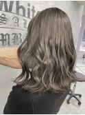 ブリーチなしグレージュ