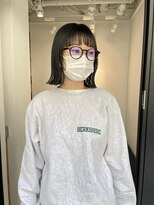 トレス(TRESS)&nbsp;外ハネボブ　ダークオリーブ　切りっぱなしボブ