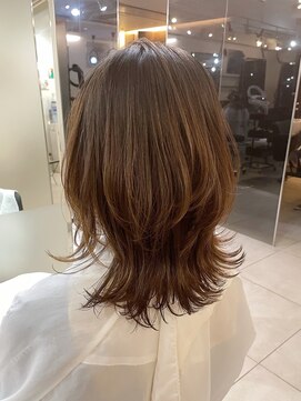 メゾンアクア 表参道(Maison ACQUA) ●ネオウルフレイヤーカット！軽めくびれミディアムウルフヘア