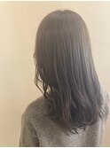 モカベージュ_マロンベージュ Aラインボブ かきあげ