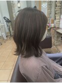 ナチュラル細ハイライト×ミディアム☆