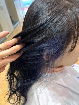 アズールサン 草加西口店(azule-sun) インナーカラー ディープアメジスト