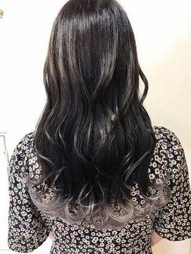 ランプ ヘアー(lamp hair) 【lamp斉藤】裾カラー×ホワイトラベンダー