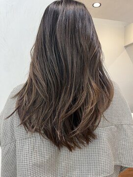 ネックス 表参道本店(nex) 【nex 表参道】白髪ぼかし ハイライト ナチュラルベージュ 齋藤