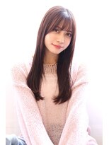 ヘアリゾート ラグーン(hair+resort lagoon) 【10代20代30代】艶カラー／さらツヤストレート×レイヤーロング