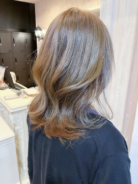 キャアリー(Caary) 福山人気インナーグレージュ韓国風巻き髪ショコラベージュ春ヘア