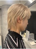 ハイトーンカラーダブルカラーケアブリーチカラーベージュカラー