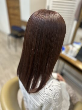 ヒラソル(girasol) 姫カットレイヤー/チェリーレッド/ワインレッド