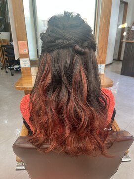 ヘアーメイク シャンプー(hair make shampoo) グラデーションカラー◎ブラッドオレンジ