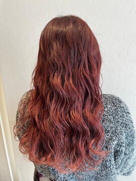 エヌアンドエー 春日部東口店(hair shop N&A) 個性引き立つウェーブパーマ×髪質改善ケアカラー