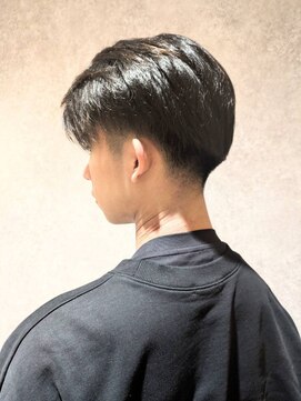 ブロッサム 上尾店(Blossom) 無造作マッシュメンズショートツーブロックアッシュブラウン